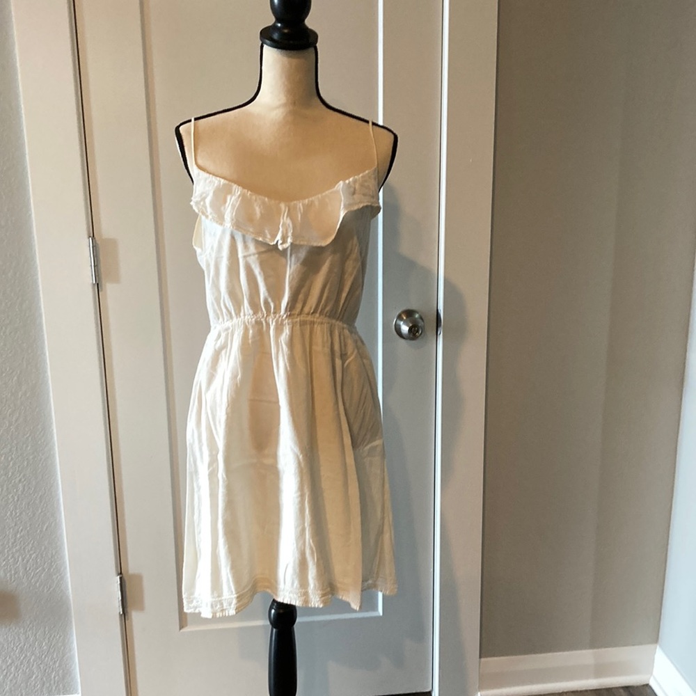 American Eagle White Linen Dress